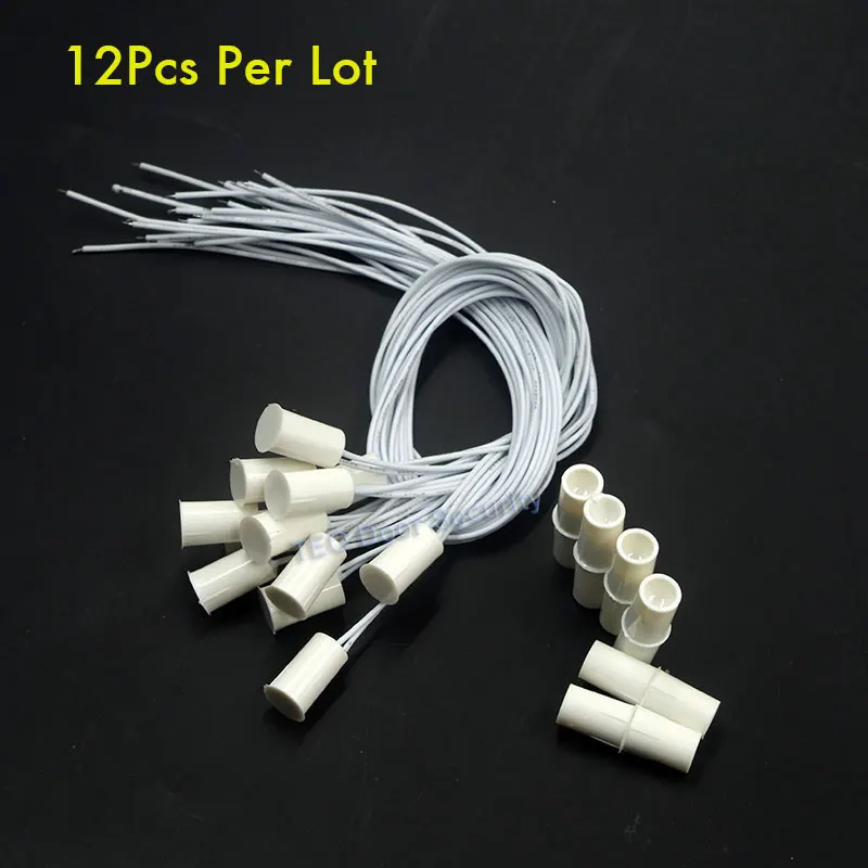 Wired Rolling Plastic Door Magnetic Contact Detector Sensor For Home Alarm Surface Mounted for Access Control Security White |