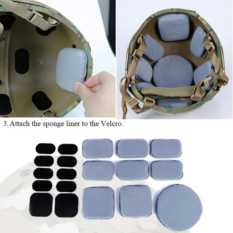 Sponge Inner Bushing Helmet Protection Lining Head Pad CP Replacement Suspension Set Gun Hunting Accessories |