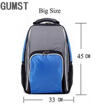 GUMST Large Capacity Thermal Insulated Cooler Bag Black Food Storage Bags Insulation Picnic Thermo Lunch Bag for Women Men