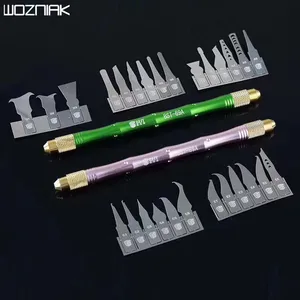 Ручка двойного назначения с 27 ножами, режущий нож для рукоделия, резьбовой нож сделай сам, резьбовой нож с процессором BGA, инструмент для удаления, нож для мобильного телефона