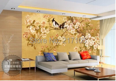 Бесплатная доставка большие фрески ТВ установка обои для спальни тепло hd |