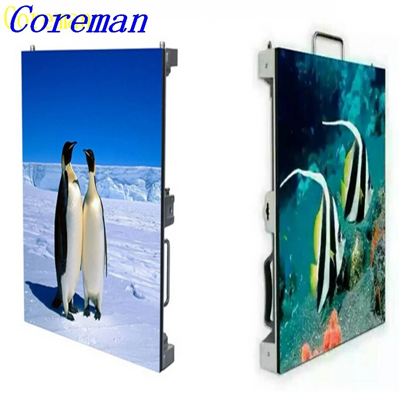 Coreman p3 p4 p5 p6 экран p8 внутренний smd СВЕТОДИОДНЫЙ алюминиевый шкаф 512*512 мм rgb видео
