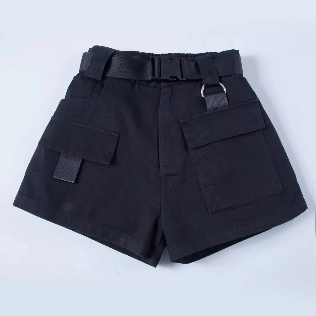 

Summer shorts Vintae Cotton Shorts Feminino Elastic High Waist Shorts Sexy bkier shorts fashion streetwear 2019