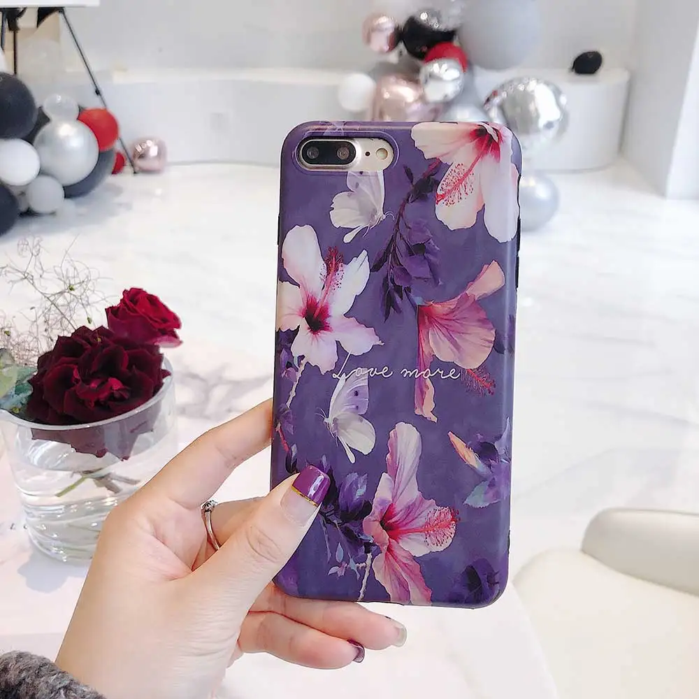 Чехол для iphone XS MAX XR X Модный чехол с цветочным рисунком 8 7 6S 6 Plus |