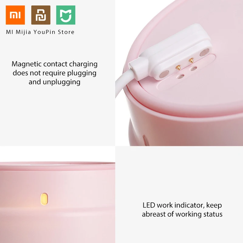 Xiaomi 17PIN Star Firut Cup Portable Juicer 400ML Fruit Magnetic charging 30 Seconds Of Quick Juice Suitable For Fitness | Электроника
