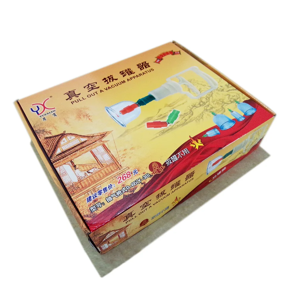 Большой набор 30 чашек китайский Медицинский Вакуумный YX брендовый hijama массажер