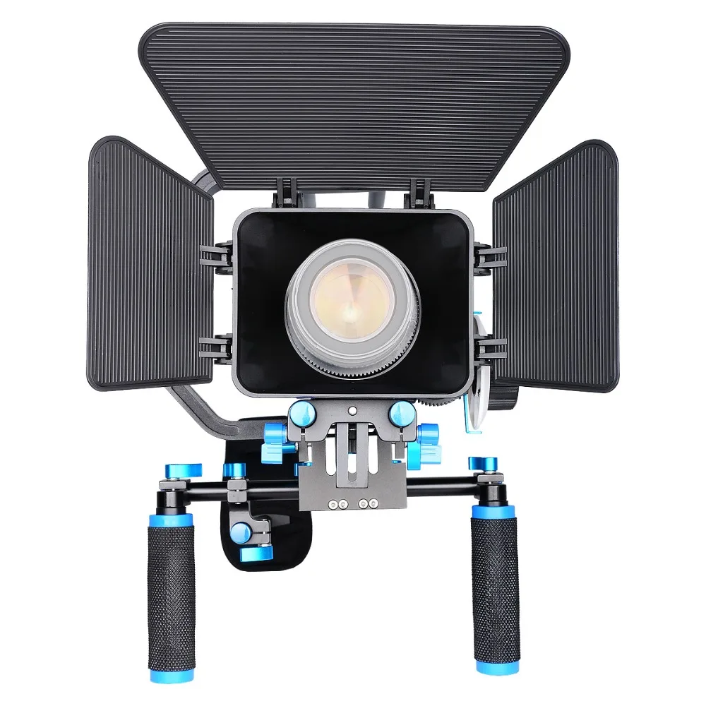 Профессиональная 5 в 1 DSLR Rig Kit плечевая видеокамера Стабилизатор поддержка клетка