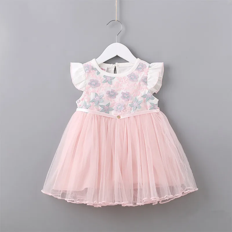 Одежда для маленьких девочек платья новорожденных Для кружевные принцессы