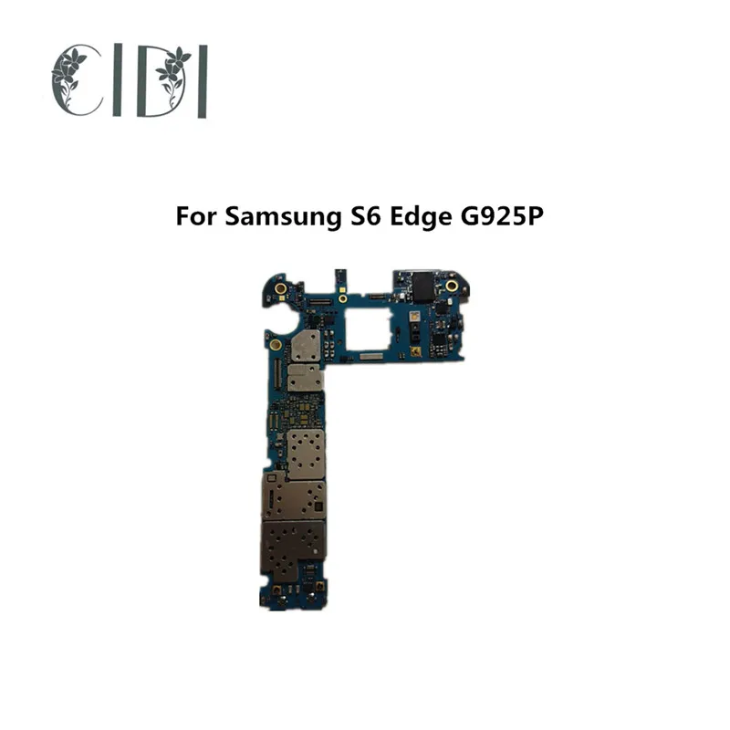 Б/у разблокированная материнская плата CIDI для Samsung Galaxy S6 Edge G925P с системой Android и