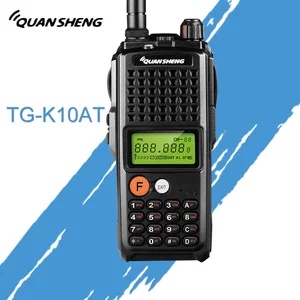 Рация QuanSheng, 10 Вт, 10 км, TG K10AT, радио, 10 км, опционально VHF, двухстороннее радио, 4000 мАч