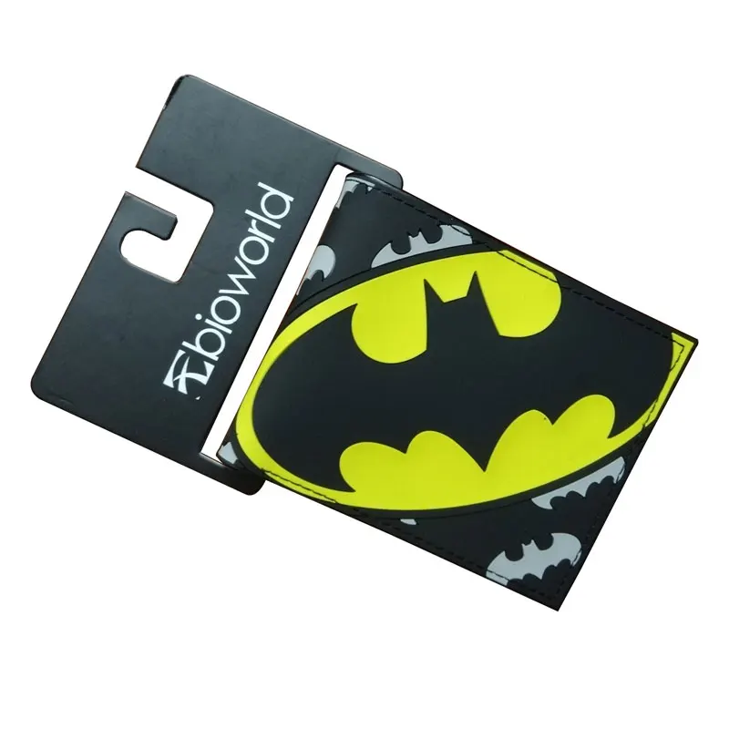 PVC Комиксы DC Marvel Bioworld Бэтмен Женские Кошельки мультфильм аниме bat Для мужчин кошелек супер герой доллар держатель Сумки ПВХ полуботинки из искусственной кожи кошелек - Цвет: PVC