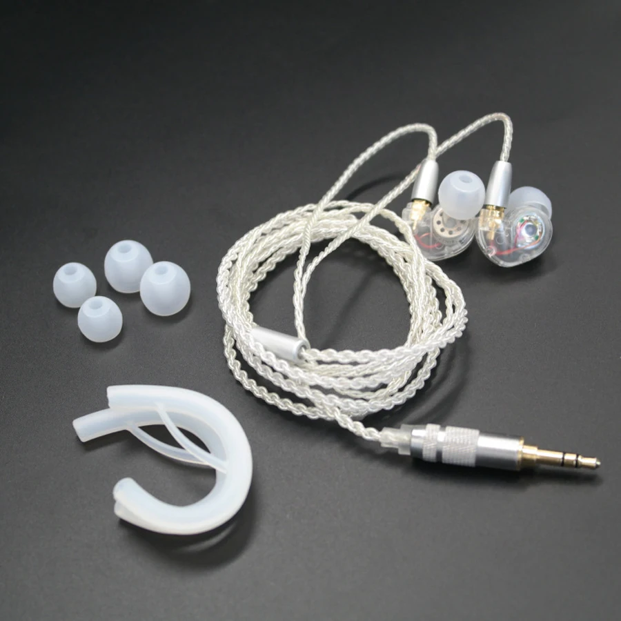 TD36 DIY кабель MMCX наушников сменный провод для Shure SE215 SE535 SE846 UE900 посеребренные линии