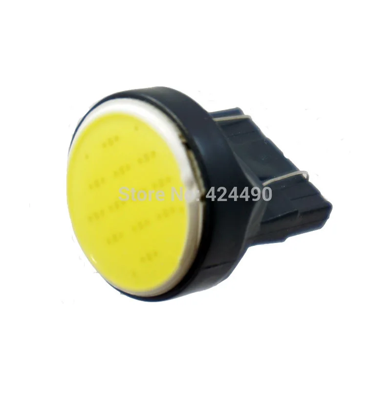 100 шт. супер яркие T20 COB 7440 7443 12 SMD W21W 12Led автомобильные лампы указателя поворота