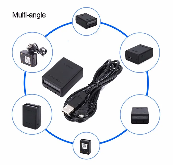 Портативный Проводной 1D CCD сканер штрих кода с мини usb фиксированным креплением