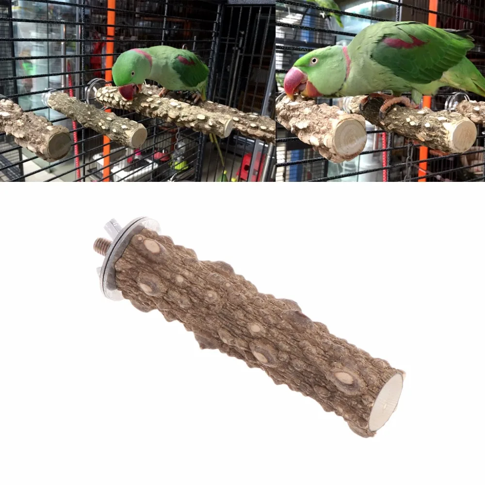 1 шт. 10/20 Вт 30 cmWooden птица подставка держатель для попугая Paw шлифовальный окунь