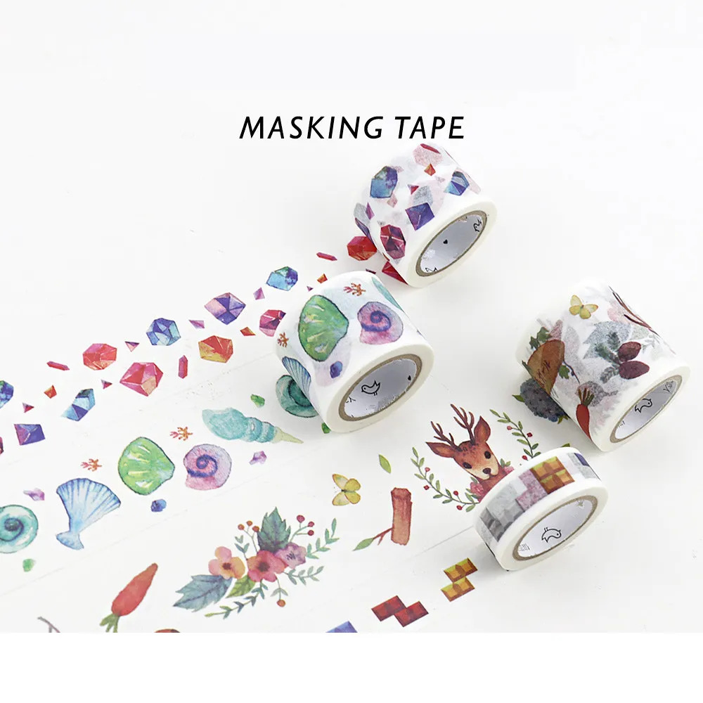 Японская лента для скрапбукинга декоративная ленты маскировки клейкая личного