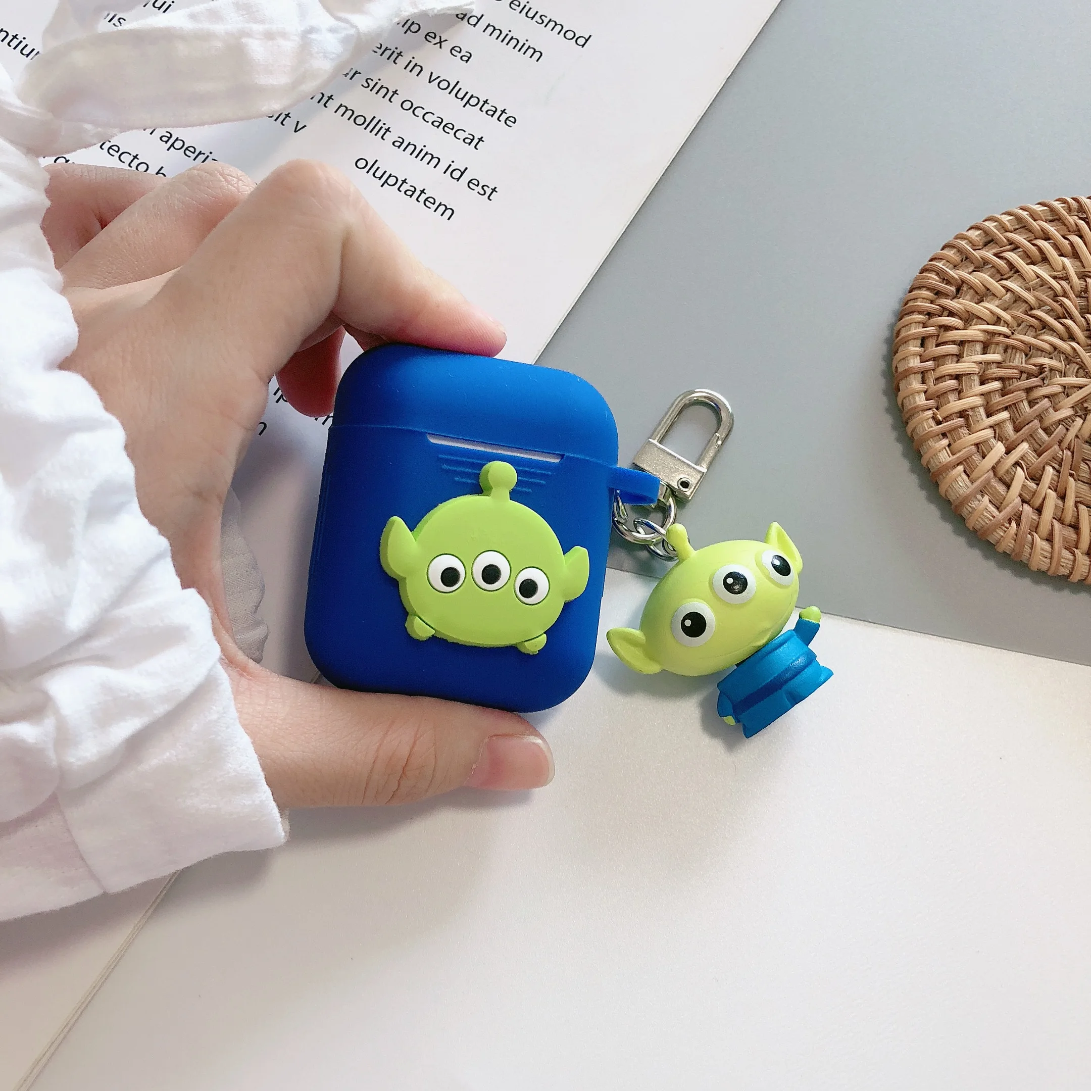 Чехол для наушников Toy Story Rex Dinosaur Hamm Red Hearts Jessie Green Alien для Apple Airpods 1 2 силиконовый защитный чехол с рисунком