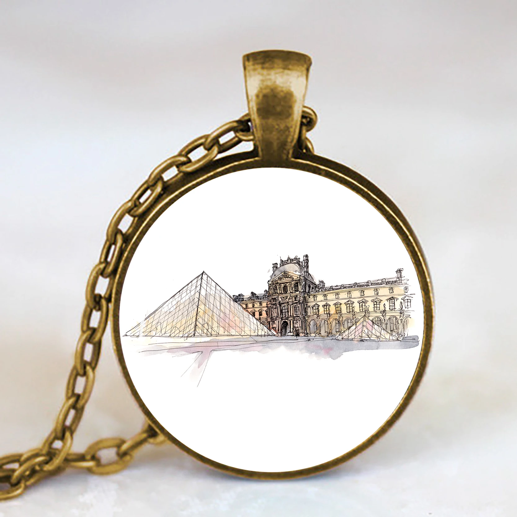 Знаменитая Эйфелева башня Leshan гигантский Будда акварельный нарисованный