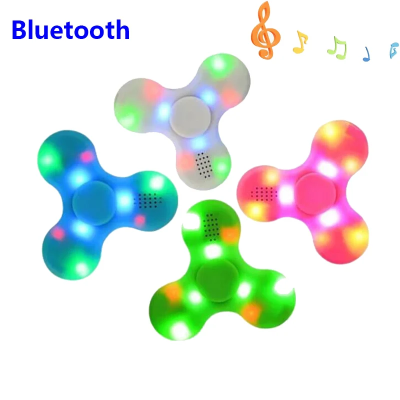 Модный bluetooth-динамик Спиннер светодиодный светильник перезаряжаемый снимает