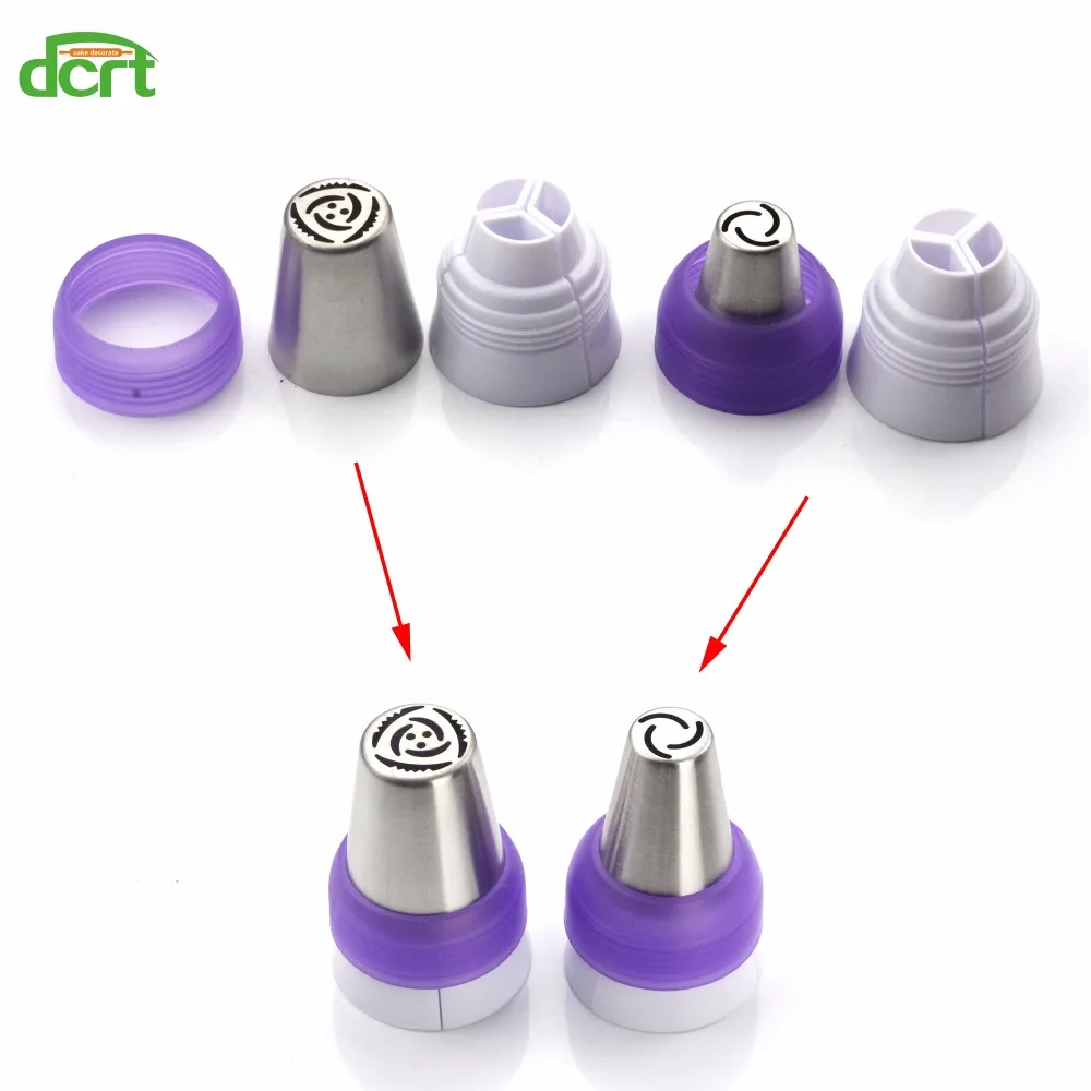 64 шт. сопла из нержавеющей стали Кондитерские глазурь трубопроводы Набор насадок