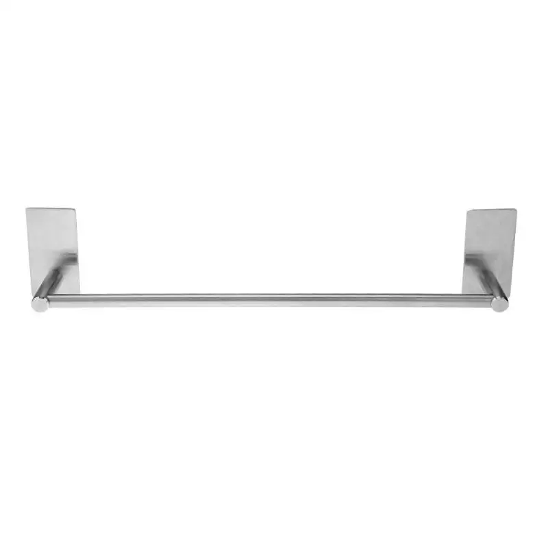 1PCS Stainless Steel Wall-Mounted Bathroom Towel Shelf Holder Adhesive Force Bathroom Shelf Pendant Toilet Roll Paper Hanging