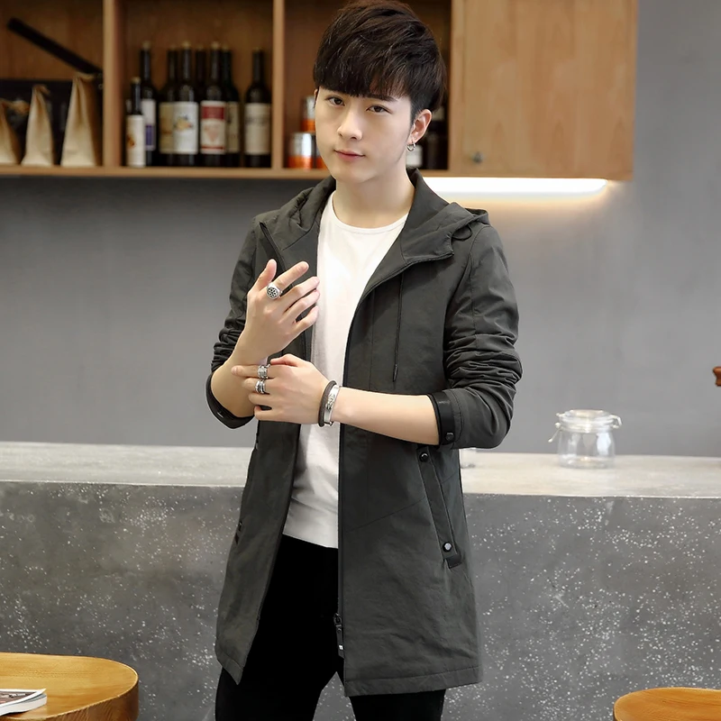 2019 новый весенний и осенний стиль мужской Тренч высокого качества деловой