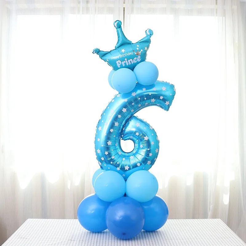 Number Foil Balloons Digit Helium Birthday Ballons Numbers Party Wedding Decor Air Baloons Event Celebration Supplies | Дом и сад