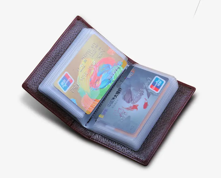 Новинка 2018 чехол-бумажник из натуральной итальянской кожи для визиток и