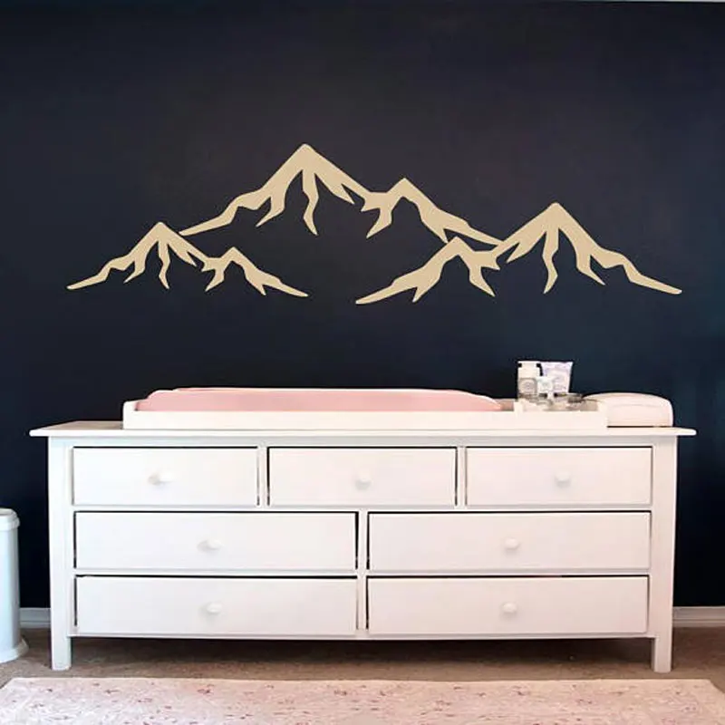 

Mountain Landscape Wall Decal Vinyl Home Decor For Living Room Bedroom Sofa Background Wall Stickers Removable Murals MT05