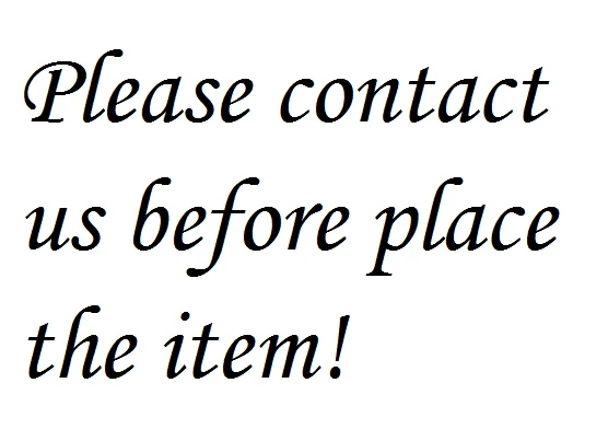 За дополнительную плату за товары или доставку пожалуйста свяжитесь с нами перед