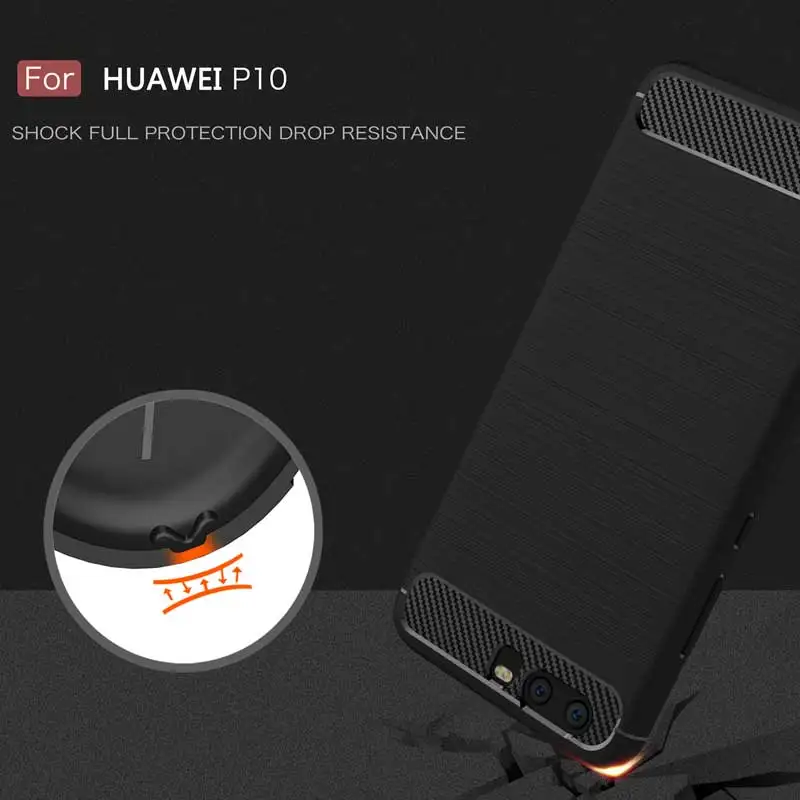 Мягкий защитный чехол для Huawei P10 тонкий Силиконовый противоударный P10plus матовый