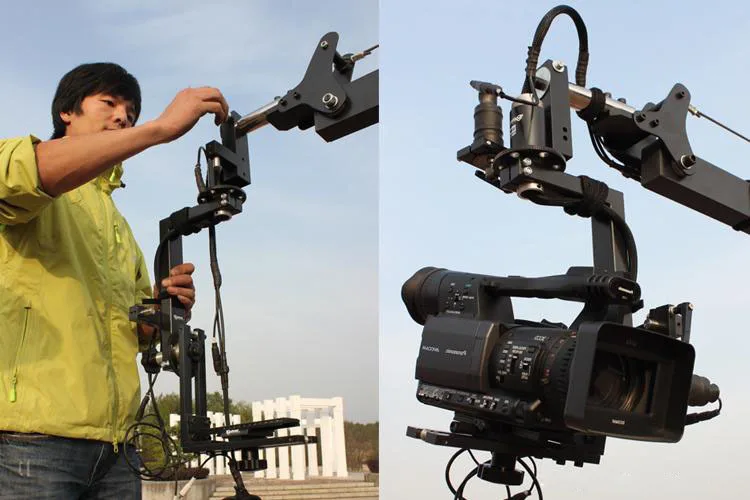 15.8ft Pan Tilt Head 5 kilo Camera Crane Jib Arm Jibs Video 7 Inch HDMI Monitor Kit | Photo Studio kits