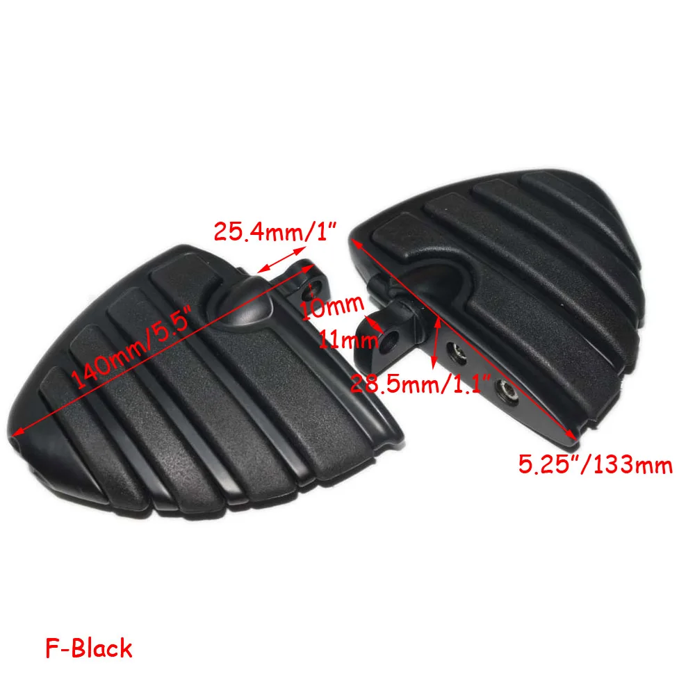 Подножка для ног мотоцикла, подножка для ног, подножка для пола, шоссе для Harley Iron XL 883 1200, Touring Custom Dyna Softail Honda 10 мм