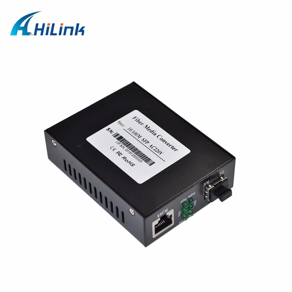 10/100 базовый медиаконвертер с портом SFP и rj45 одиночное/дуплексное волокно внешняя