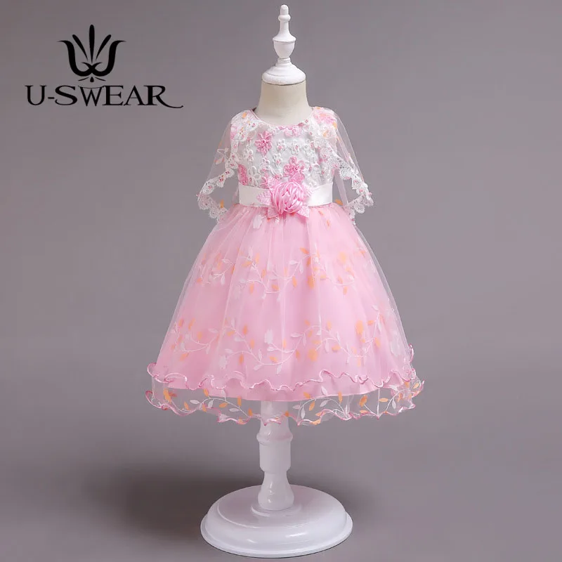 2020 Новое поступление детских цветочных платьев кружевная накидка женское