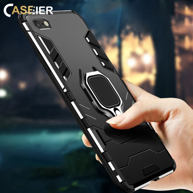 CASEIER ультра анти-осень чехол для iPhone XS MAX X XR 4 в 1 8 7 6 s 5 5S Plus Капа магнитный держатель