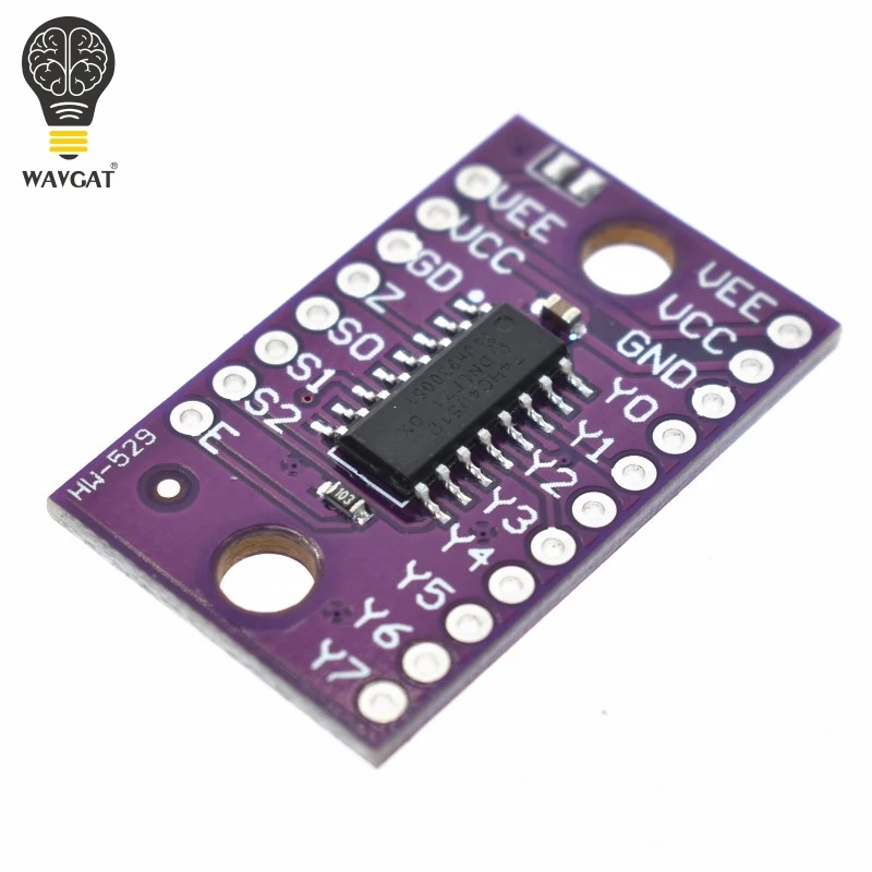 Официальный одноканальный 8 канальный мультиплексор WAVGAT 74HC4051 CD4051 с цифровым