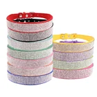 Стразы, ошейники для кошек, регулируемые бриллиантовые ошейники для кошек, ожерелье с котенком, персонализированный питомец с кристаллами, кольцо на шею для кошек, товары для домашних животных