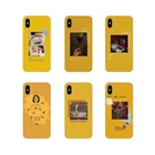 Мягкие прозрачные чехлы для Xiaomi Mi6 A1 5X 6X Redmi Note 5 5A 4X 4A 4 3 Plus Pro pocophone F1 желтые эстетические иллюстрации искусства