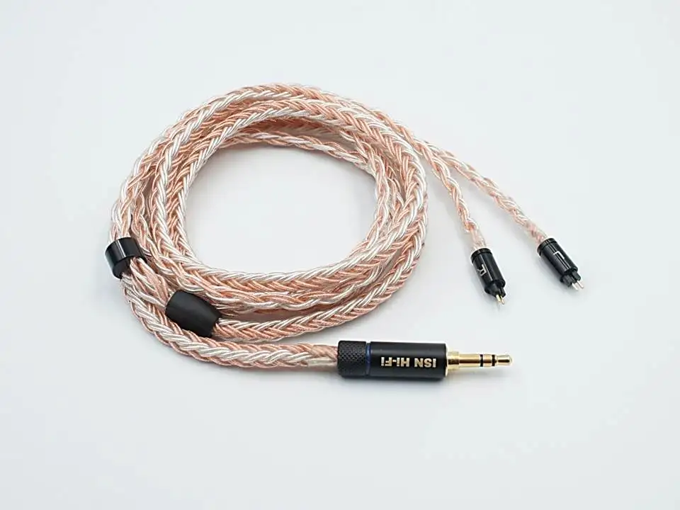 2Pin 3.5mm ISN Audio H16 16 Shares одиночные Кристальные медные и посеребренные смешанные HiFi наушники для меломанов кабель - Цвет: 2Pin 3.5mm
