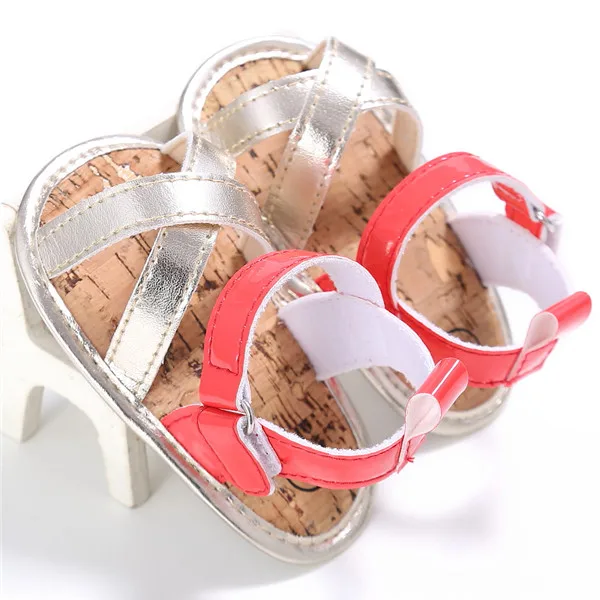Colorful Baby Girl Leather Sandal Clogs Shoes Infant Summer Newborn Princess Soft Sole 0-18M |