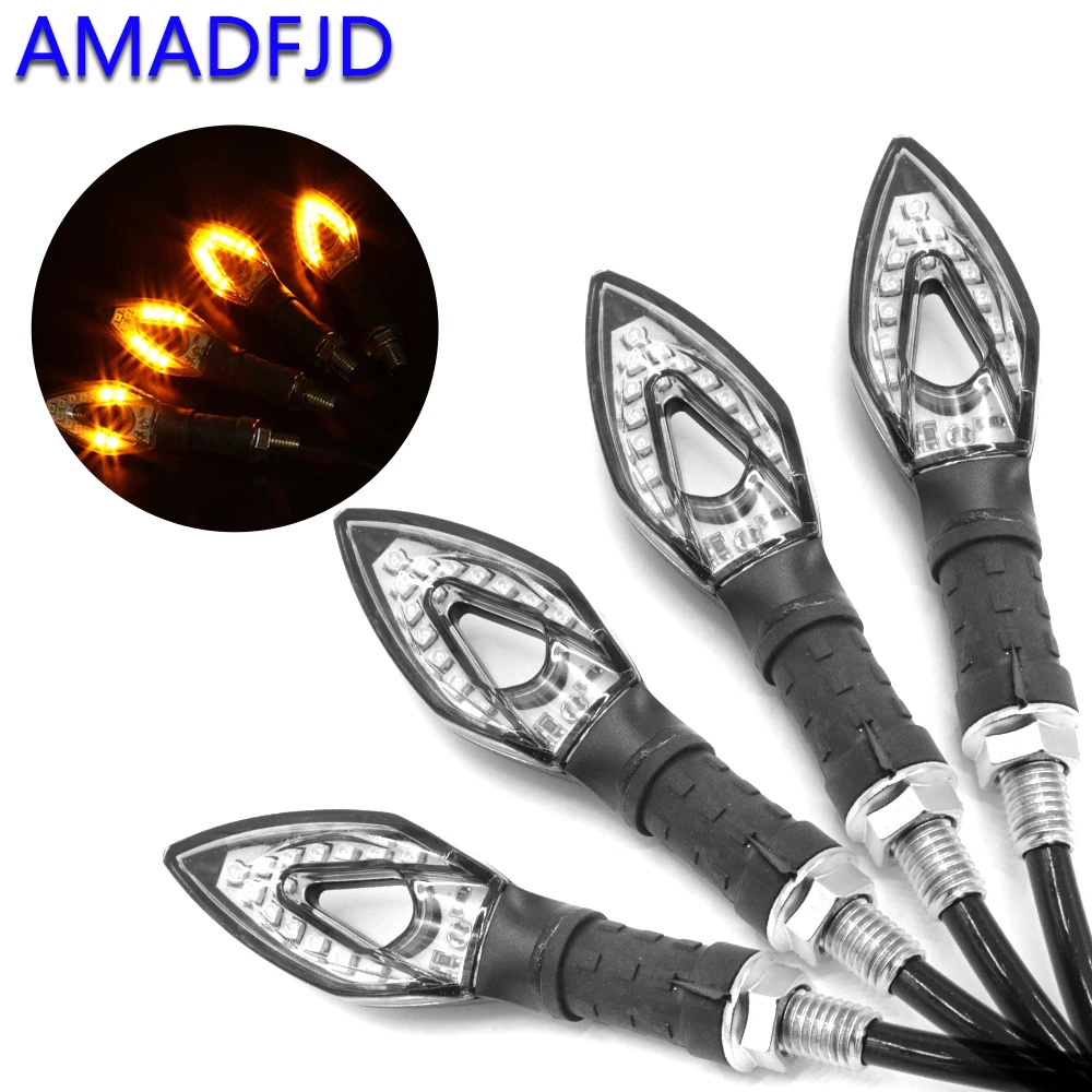 AMADFJD 4 шт. светодиодный сигнальный светильник s для мотоцикла мигалка индикатор