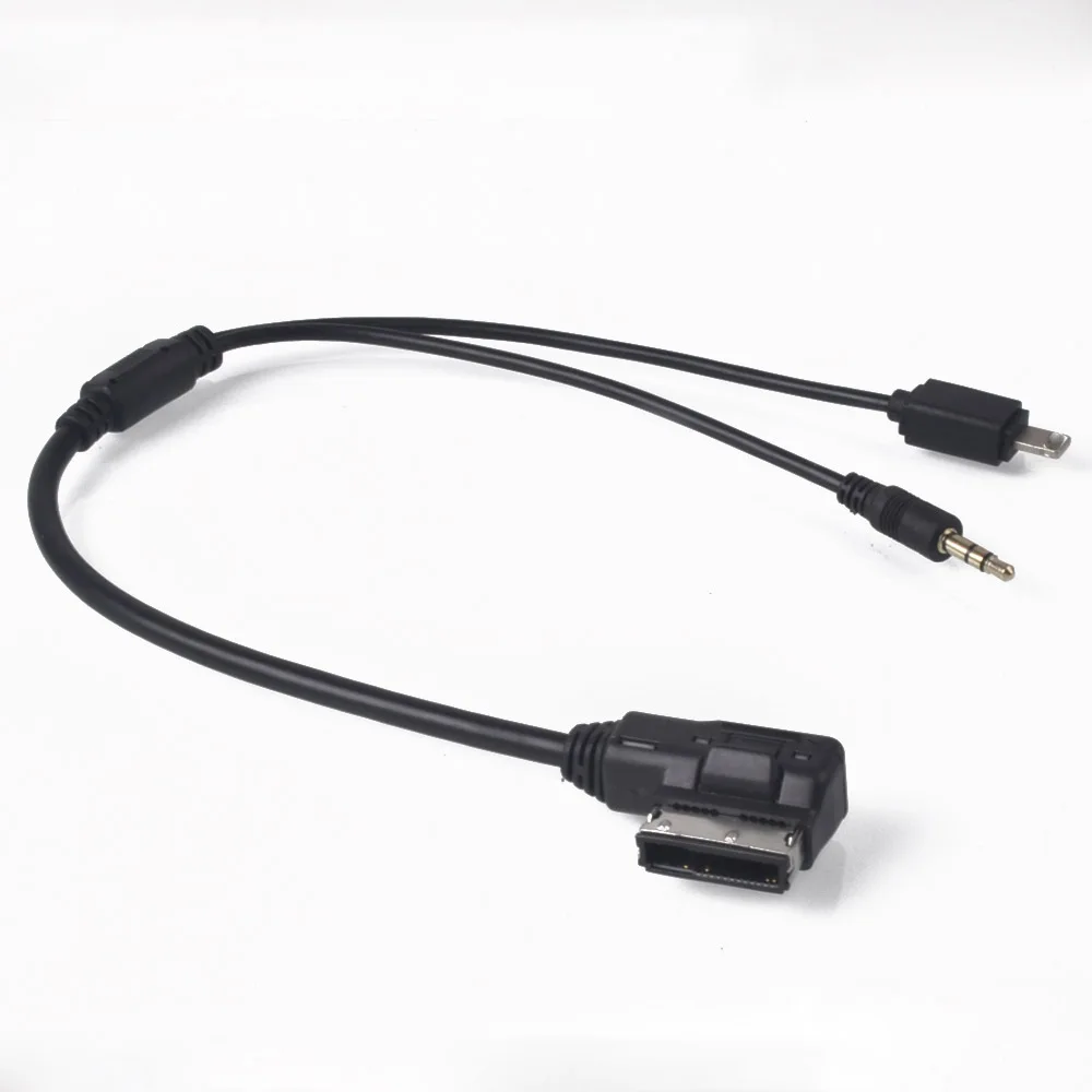 

Car Styling AMI MDI MMI 3.5mm AUX Cable Interface Adaptor For phone 5s 5c 6 6 Plus 7 7Plus for Audi A3 A4 A5 A6 A8 S4 S5 Q7