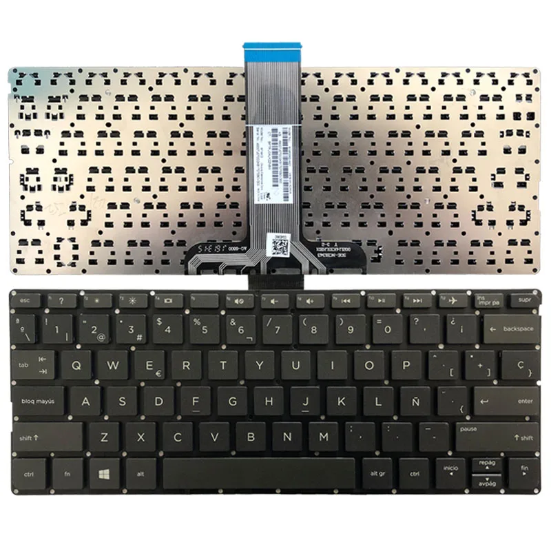 Новая испанская клавиатура для ноутбука для hp павильон 11x360 11-u000 m1-u000 M1-U001DX черный без рамки клавиатура