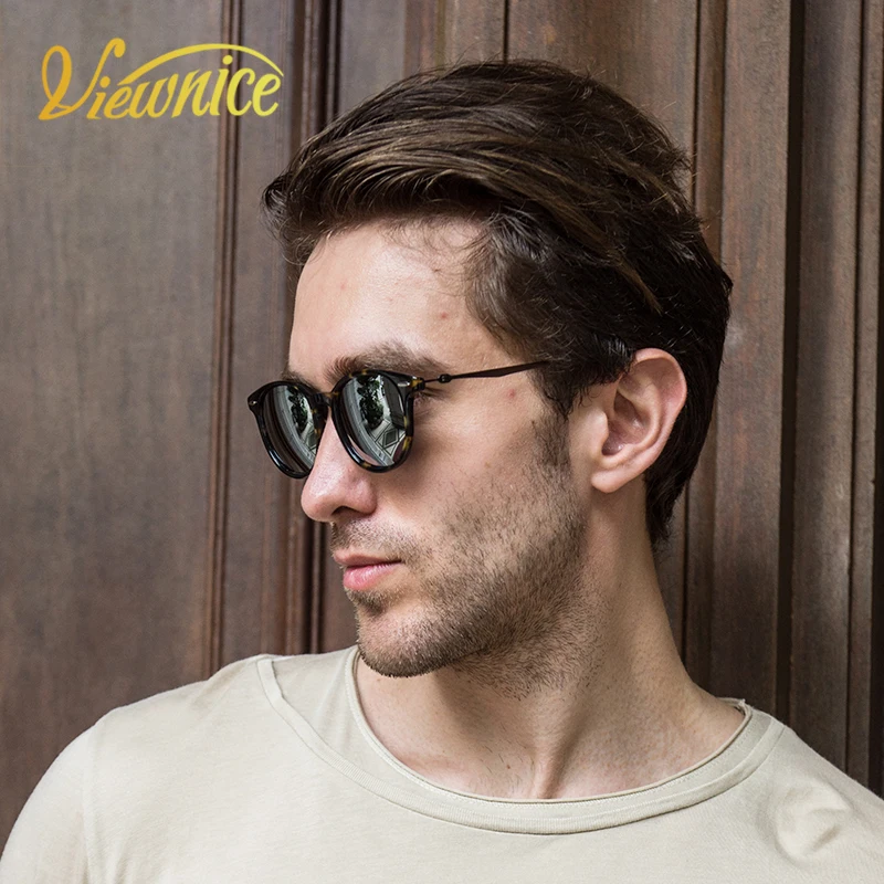 Viewnice Luxury Fashion Ladies Sunglasses Men Goggle Acetate Frame High quality polishing Driving Sun Glasses Polaroid lens 211L |