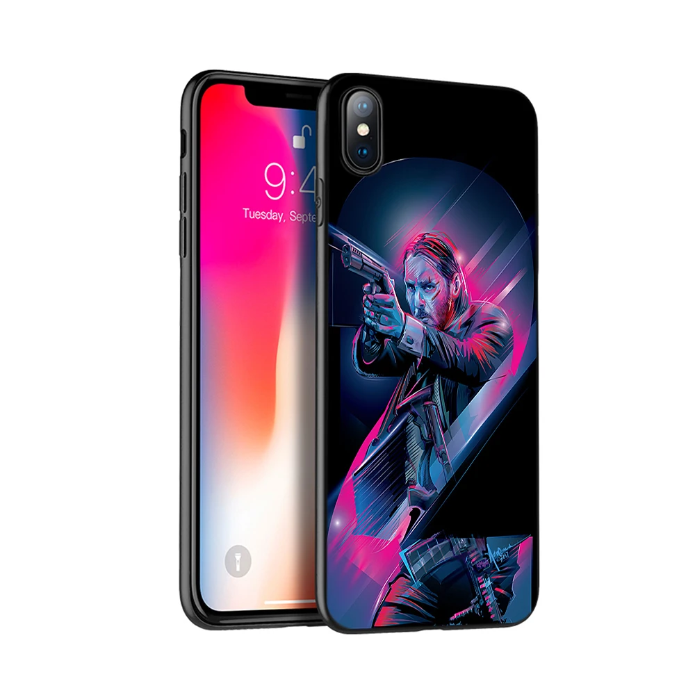 Черный чехол из ТПУ для iphone 5 5s SE 2020 6 6s 7 8 plus x 10 силиконовый XR XS 11 pro Max John Wick |