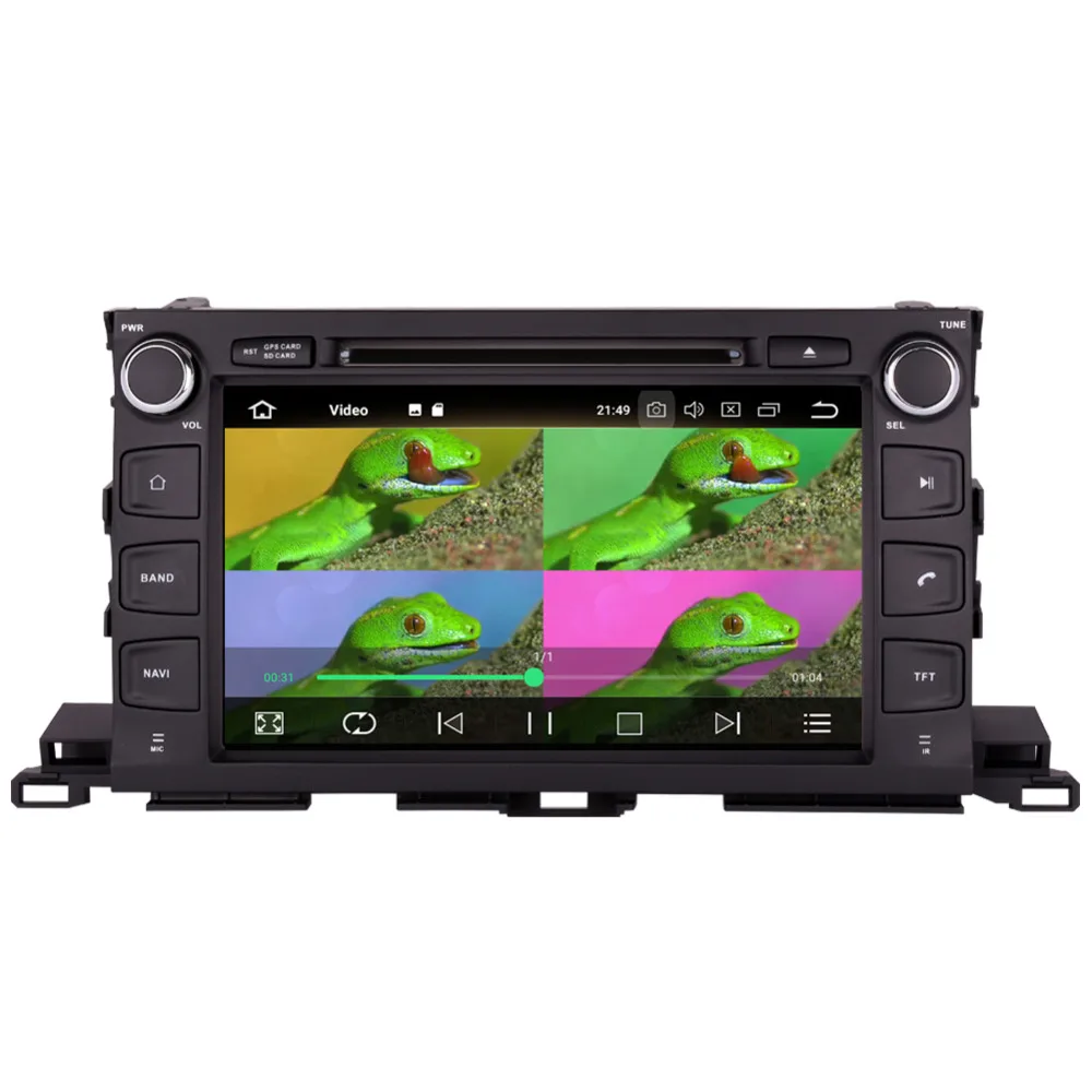Android 8 0 Восьмиядерный 4 Гб ОЗУ автомобильное радио стерео для Toyota Highlander/XU50 Series/Kluger