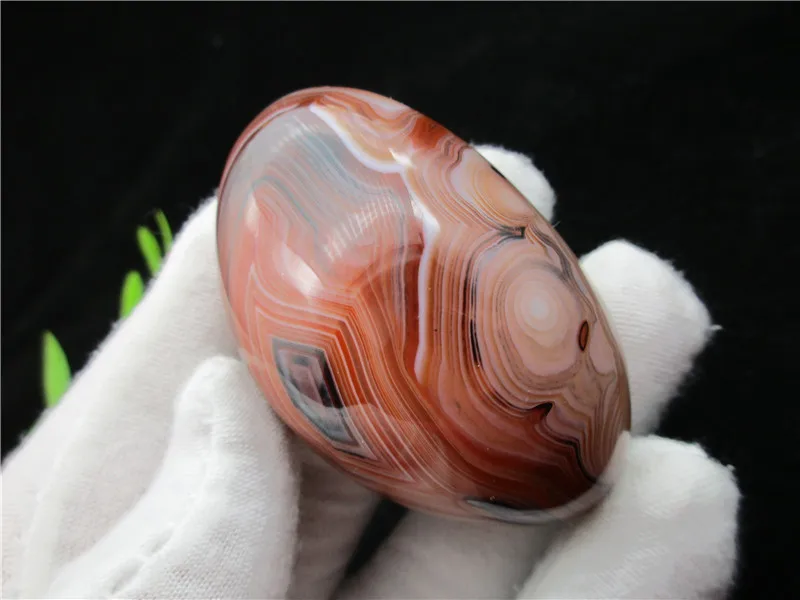 Редкий уникальный павлиний полосатый натуральный минерал Sardonyx Агатовые камни
