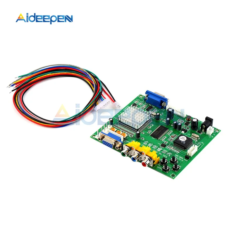 1 компл. Аркадная игра RGB/CGA/EGA/YUV К VGA Стандартный выход HD Видео Конвертер доска