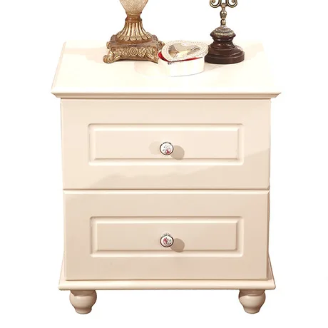 Тумбочки для спальни мебель дома тумбочки из массива дерева с двумя ящиками